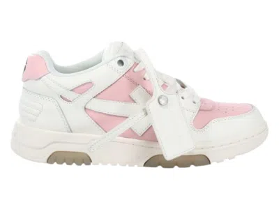 Pre-owned Off-white Off Off Out Of Office Ooo Low Tops (women's) Sneakers In Pink/white