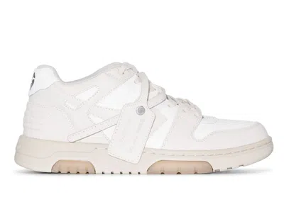 Pre-owned Off-white Off Off Out Of Office "ooo" Low (women's) Sneakers In Nude/white