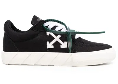 Pre-owned Off-white Off Off Vulc Low Canvas Sole (women's) Sneakers In Black/white