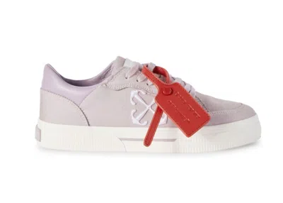 Pre-owned Off-white Off Off Vulc Low (women's) Sneakers In Lilac Purple/white