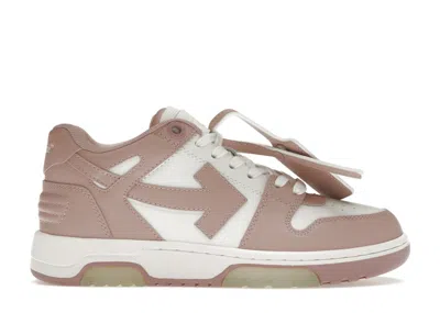 Pre-owned Off-white Off Out Of Office Calf Leather (women's) Sneakers In White/pink