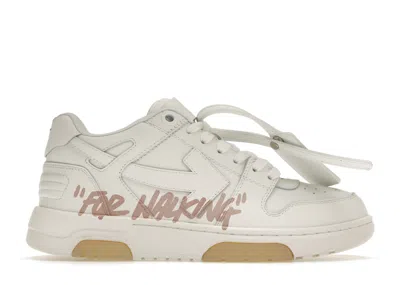 Pre-owned Off-white Off Out Of Office For Walking (women's) Sneakers In White/pink