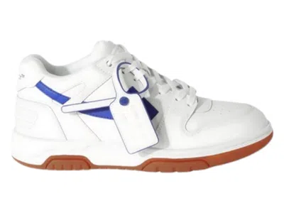 Pre-owned Off-white Off Out Of Office Ooo Low Tops (women's) Sneakers In White/gum/blue