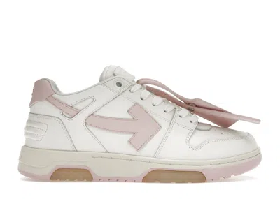 Pre-owned Off-white Off Out Of Office Ooo Low Tops (women's) Sneakers In White/light Pink