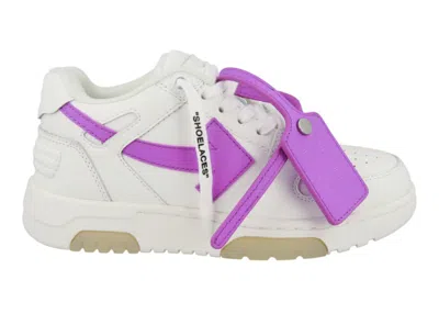 Pre-owned Off-white Off Out Of Office Ooo Low Tops (women's) Sneakers In White/purple