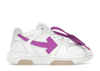 Pre-owned Off-white Off Out Of Office Ooo Low Tops (women's) Sneakers In White/purple In Multi