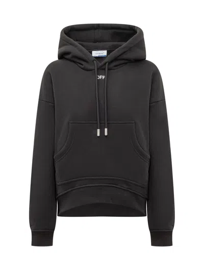 Off-white Off Over Hoodie In Black White