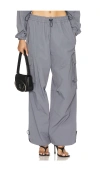 Off-white Off Parachute Pant In Grey