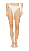 Off-white Off Rib Thong In White & Black