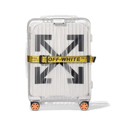 Pre-owned Off-white Off Rimowa See Through 36l Case In White