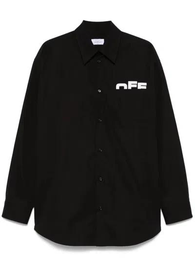 Off-white Off Shared Popl Over Shirt In Black