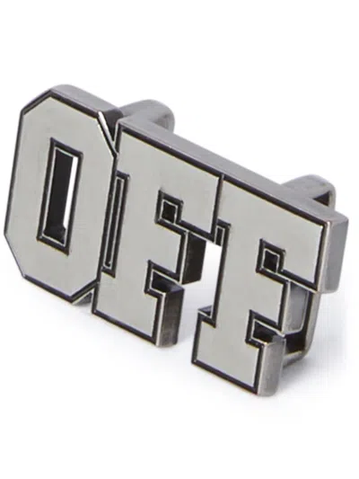 Off-white Off Shoe Charm In Grey