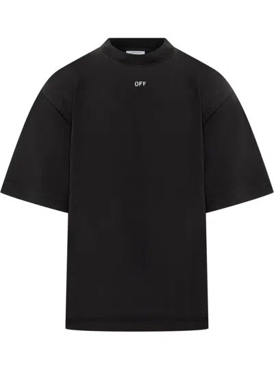 Off-white Off Skate T-shirt In Black White