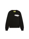 Off-white Off Split Sweater In Black