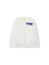 Off-white Off Split Sweatshirt In White