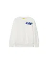 Off-white Off Split Sweatshirt In White