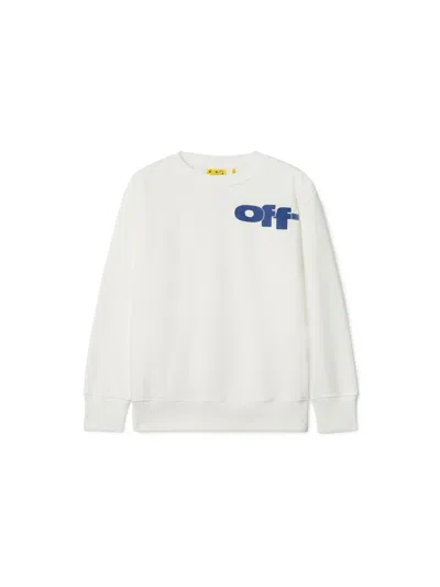 Off-white Kids' White Sweatshirt For Boy With Logo