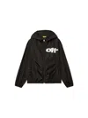 Off-white Logo Windbreaker In Black