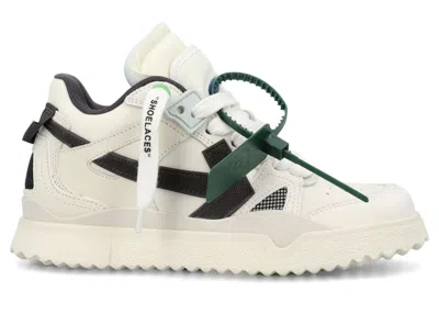 Pre-owned Off-white Off Sponge Mid Top (women's) Sneakers In White/black