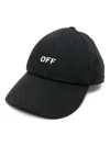 Off-white Off Stamp Baseball Cap In Black