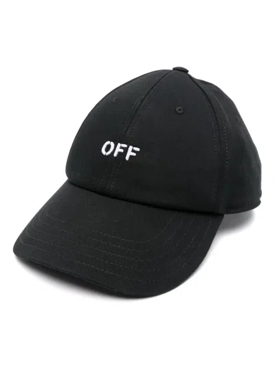 Off-white Off Stamp Baseball Cap In Black