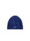 Off-white Off Stamp Beanie In Blue