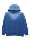 Off-white Off Stamp Cl Hoodie Bleach Blue - White In Blue