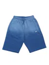 Off-white Off Stamp Cl Sweatshort Bleac Blue - Whi In Blue