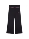 Off-white Off Stamp Clear  Rib Pant In Black