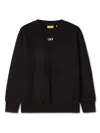Off-white Kids Felpa Off Stamp In Black