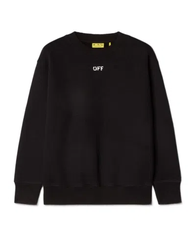 OFF-WHITE OFF-WHITE KIDS OFF STAMP CREWNECK SWEATSHIRT