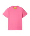 Off-white Off Stamp Cotton T-shirt In Pink