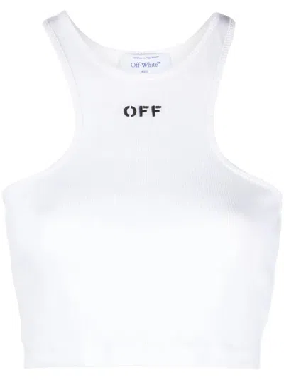 OFF-WHITE OFF-STAMP CROP TOP