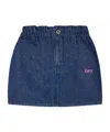 Off-white Girl's Off Stamp Plain Denim Skirt In Blue