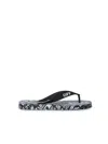 Off-white Logo-print Flip-flops In Black