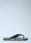 Off-white Logo-print Flip-flops In Black
