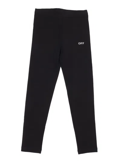 OFF-WHITE OFF STAMP LEGGING BLACK - WHITE