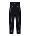 Off-white Logo-embroidered Seamless Performance Leggings In Black