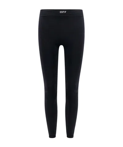 Off-white Off-stamp Leggings In Black