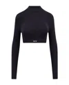 Off-white Off Stamp Long-sleeve Top In Black