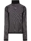 Off-white Black Off Stamp Long-sleeve Top In Black