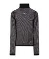 Off-white Black Off Stamp Long-sleeve Top In Black