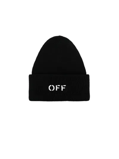 Off-white Off Stamp Loose Knit Beanie In Multi