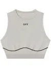 Off-white Off Stamp Performance Top In Grey