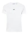Off-white Off White Off Stamp Rib Basic Tee White Black In White