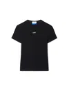 Off-white Off White Off Stamp Rib Basic Tee Black White In Multi