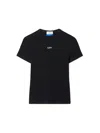 Off-white Off White Off Stamp Rib Basic Tee Black White In Black
