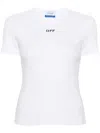 Off-white Off Stamp Rib Basic Tee White Black In White