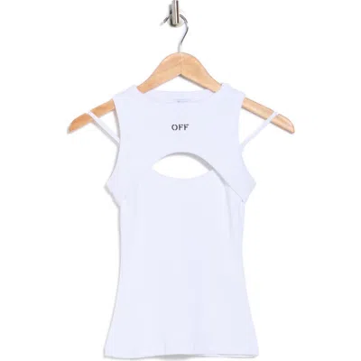 Off-white Off Stamp Rib Combo Camisole In Blue