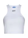 Off-white Off Stamp Rib Rowing Top In White
